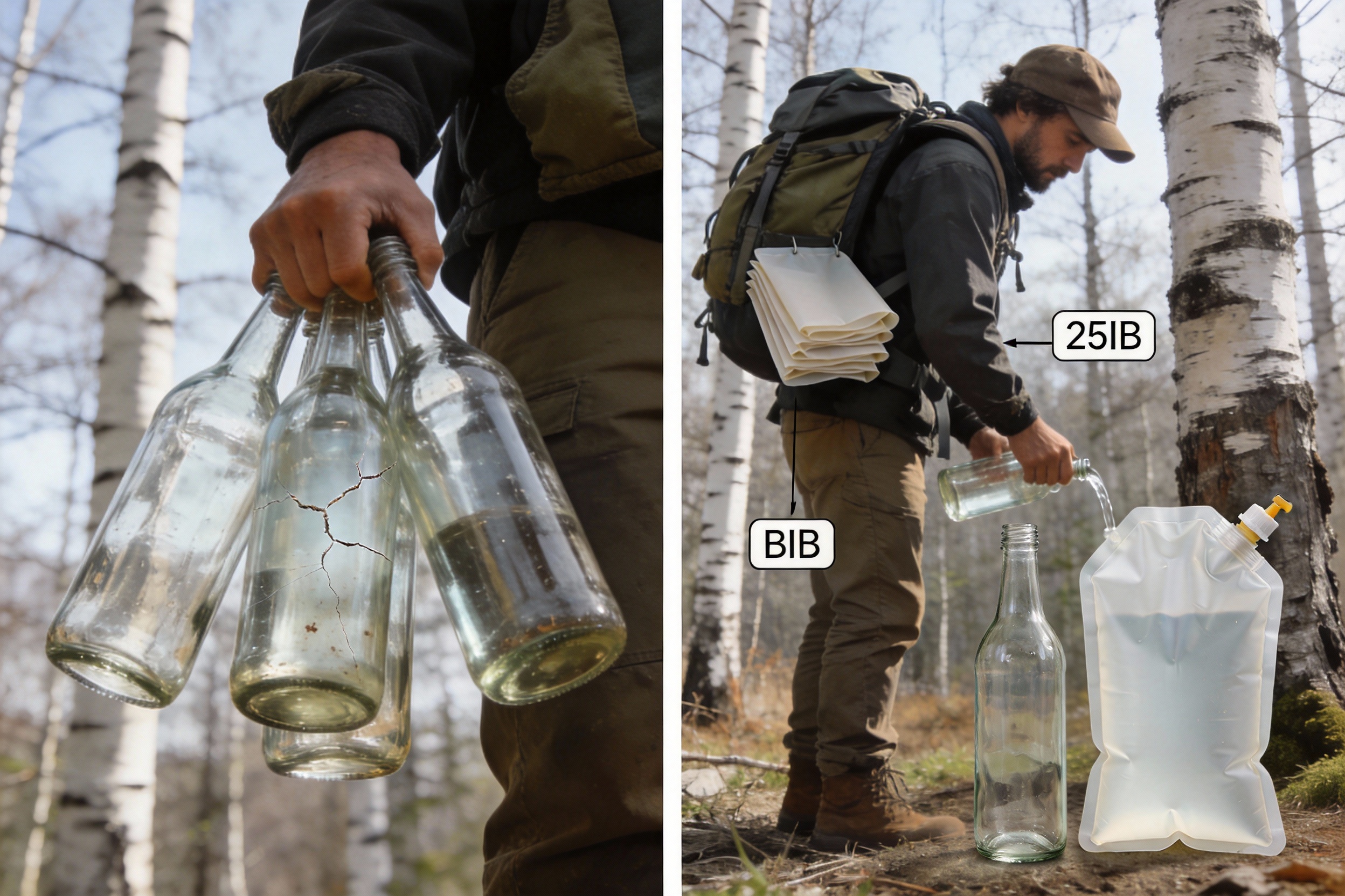 Revolutionizing Outdoor Material Collection: The Non-Barrier Bag-in-Box Solution for Birch Sap and Beyond